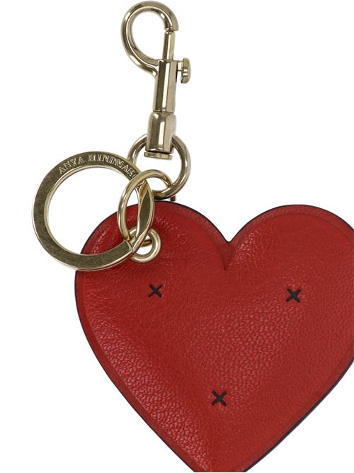 Portachiavi con motivo a cuore ANYA HINDMARCH | 198974BRIGHT RED